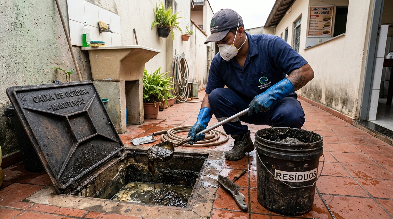 Manutenção de Caixa de Gordura em São Gonçalo‑RJ